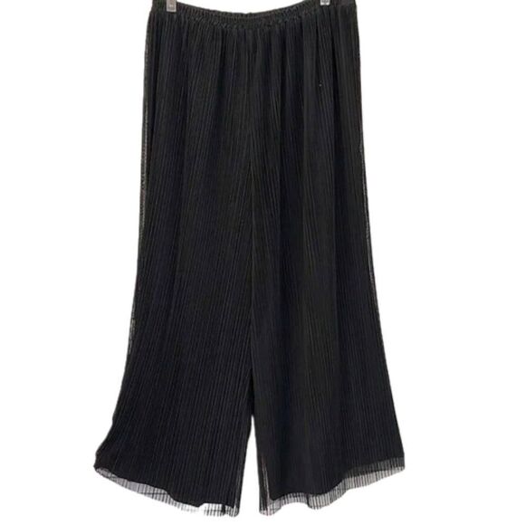 Cocktail Evening Pants Size Medium Vintage 80s Riazee Wide Leg - Picture 1 of 8